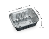 Aluminum Container With Lid 15x12x5 cms  (1000Pc / Carton)