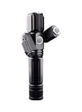 Electric LED Torch With 3 Head Black 14.6 centimeter - SnapZapp