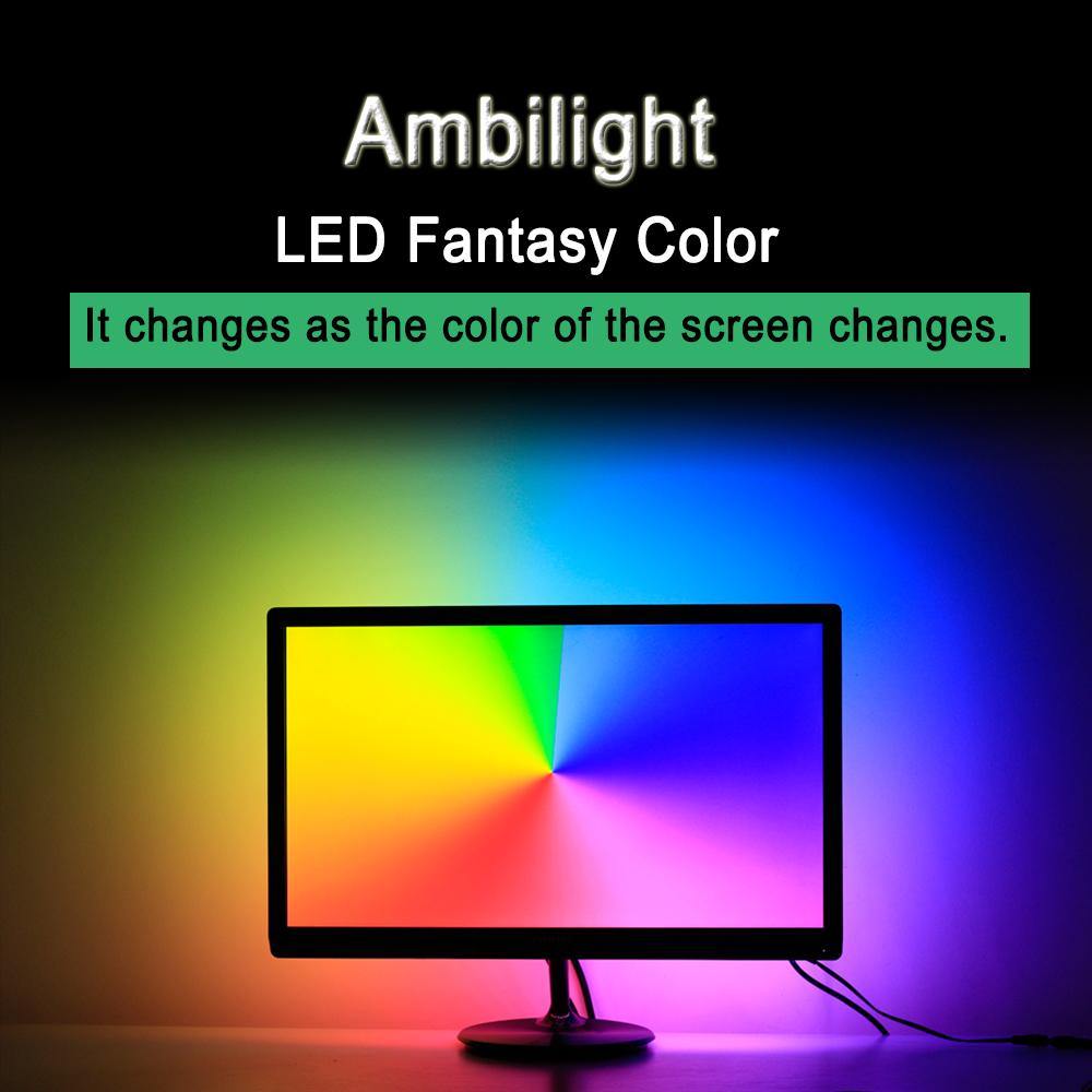 Ambilight-Kit USB LED Strip light 5050 RGB Dream color ws2812b