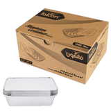 Aluminum Container With Lid 26x19x6 cms  (50Pc Carton)