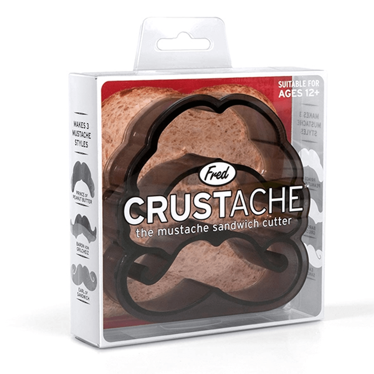 Crustache Novelty Mustache Shaped Crust Cutter - Fred – SnapZapp