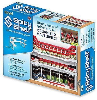 Spicy Shelf Stackable Spice Rack Organizer Holds Upto 64 Spices