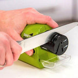Electric Knife Sharpener In Securable Stainless Steel for kitchen Knife/Knives/Scissors/Blades/Screw Drivers - SquareDubai