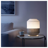MAJORNA Table lamp, white/grey, 32 cm