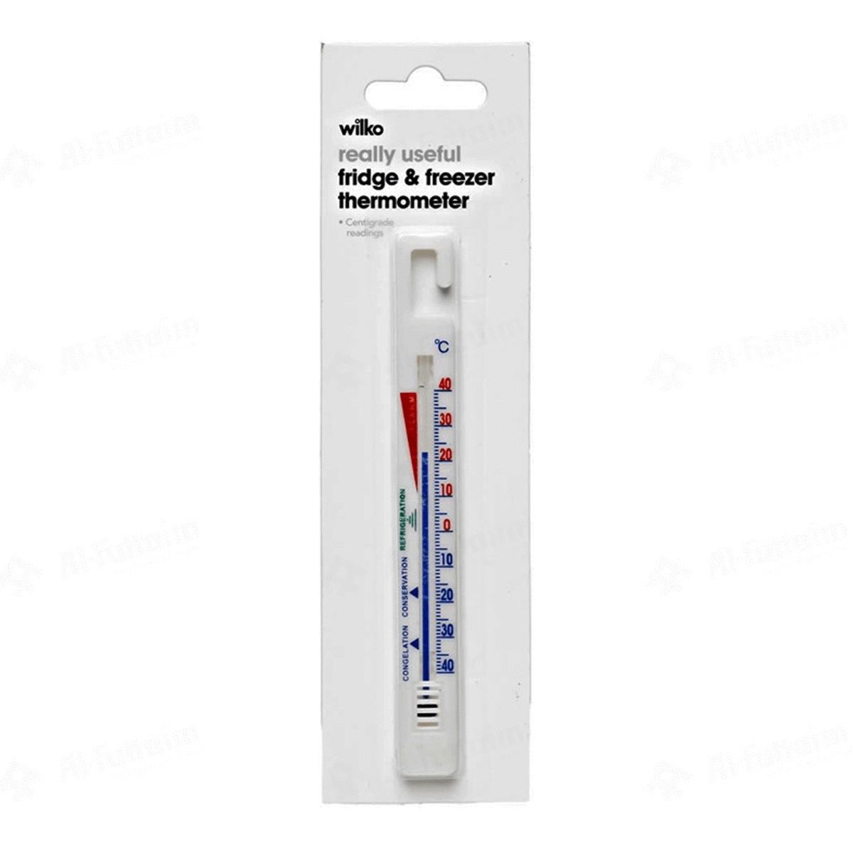 Wilko Fridge Thermometer (15.5 × 1.7 cm, White)