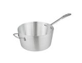Vollrath Wear-Ever 8qt. Tapered Sauce Pan with Natural Finish with Helper Handle