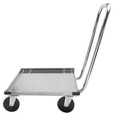 Metro CBH2121C Heavy Duty Aluminum Glass Rack Dolly with Handle and Corner Bumpers - SnapZapp