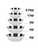 Vollrath Economy Stainless Steel Mixing Bowls