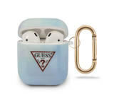 Guess TPU Tie and Dye Case Electroplate Logo for Airpods 1/2