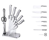 8 Pcs Stainless Steel Knives Set with Stand - SnapZapp