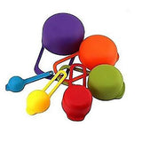 6 Pcs of Multicolor Plastic Measuring Spoons Set - SnapZapp