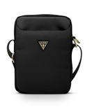 Guess Nylon Tablet Bag with Metal Triangle Logo 10"
