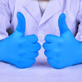 Protective gloves 100 Piece Powder Free Vinyl Gloves Blue Medium