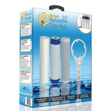Nectar Eco-Replaceable Kit; 3-Stages Under Sink Reverse Osmosis RO Water Filter Replacement Cartridges Including Sediment Filter, Granular Carbon and Carbon Block Filter - SnapZapp