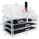 2in1 Acrylic Jewelry and Cosmetic Display Storage Boxes - SnapZapp