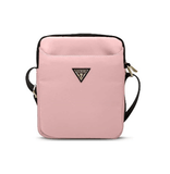 Guess Nylon Tablet Bag with Metal Triangle Logo 10"