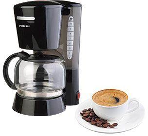 Nikai 670-800 Watts Coffee Maker - Black, NCM1210