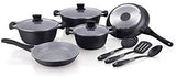 Winsor 11 Pieces Cast Aluminum Non-Stick Cookware Set - Black, WR6011
