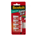 3M Scotch Single Use Super Glue (Pack of 4)