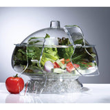 Acrylic Prodyne Salad Bowl with Vented Ice Chamber - SnapZapp