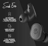Skullcandy Sesh Evo True Wireless In-Ear Earphone- True Black