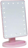 Pink Makeup Mirror with LED