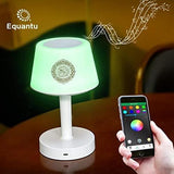 Equantu 7 Colors LED Touch Quran Speaker Table Lamp 8GB with 16 Reciters Plus,16 Translations (SQ-917)