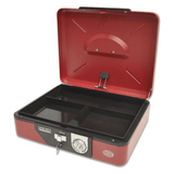 Cash Box Steel Red Color With Number / Key lock