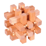 Educational Toys Interesting Unlock Wooden Puzzle AB5452 - SquareDubai