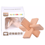 Educational Toys Interesting Unlock Wooden Puzzle AB2532 - SquareDubai