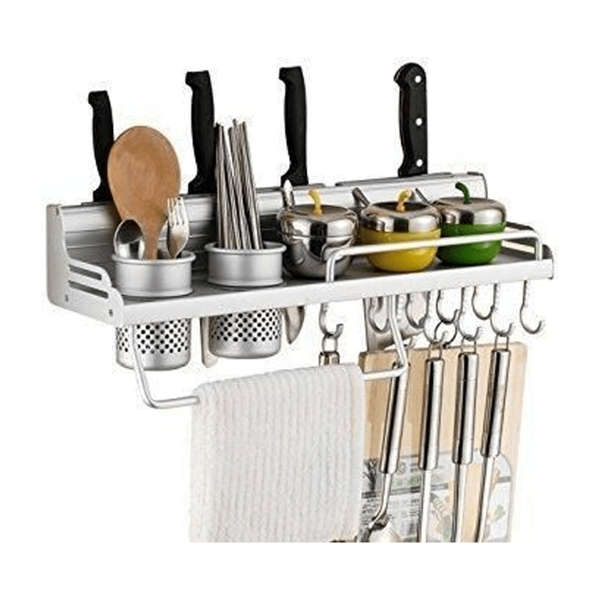 Multi Functional 6-in-1 Kitchen Storage Rack