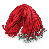 SQUARE 50 PCS 32-Inch Flat Lanyards with Bull Dog Clip