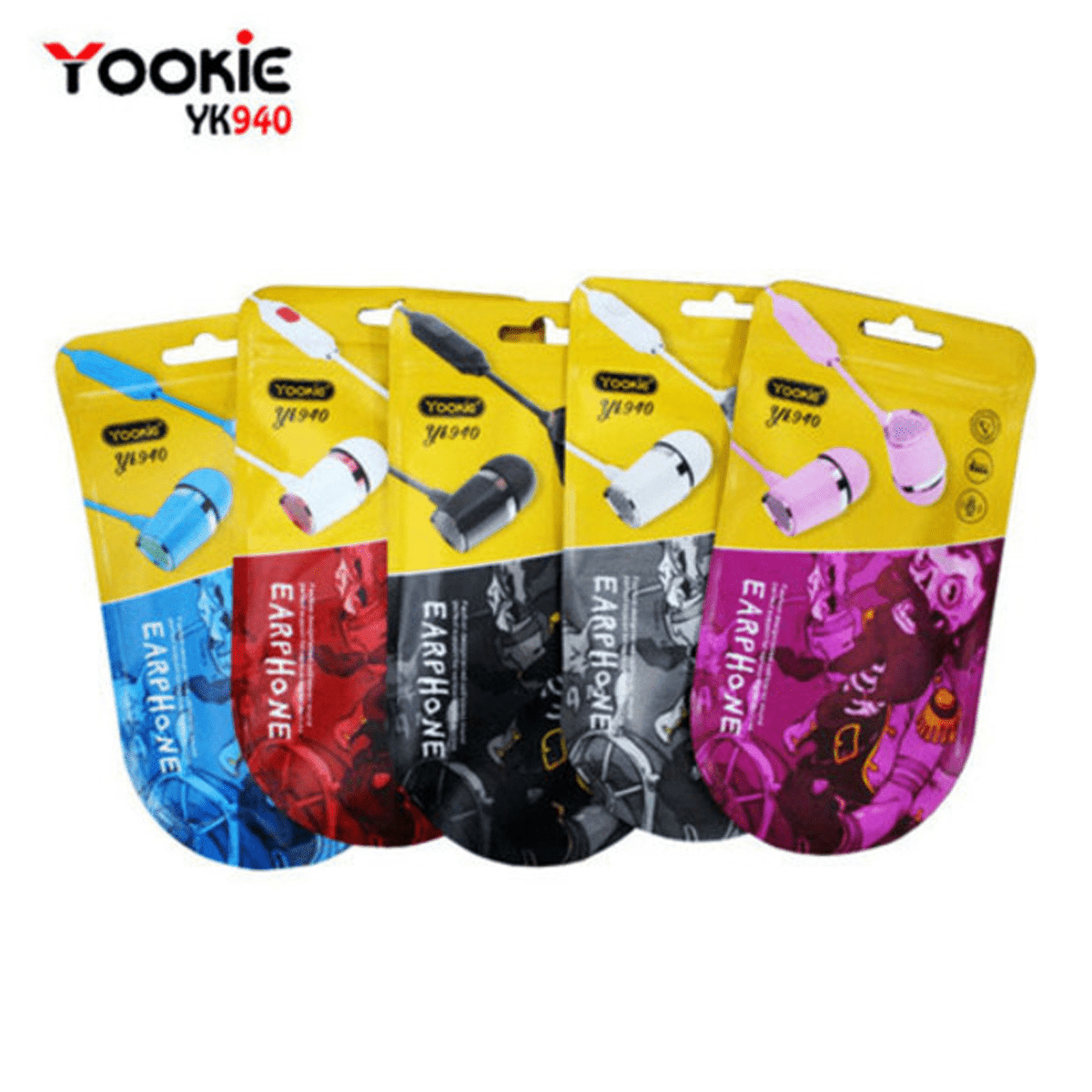 YOOKIE Headphones Earbuds Multi-Pack (Pack of10)