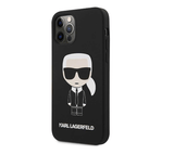 Karl Lagerfeld Liquid Silicone Case Ikonik Full Body for Apple iPhone 12