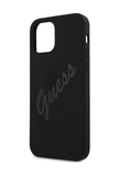 Guess Silicone Hard Case with Vintage Script for iPhone 12 Pro Max (6.7")