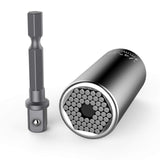 Multi-function 7mm-19mm Universal Sockets Metric Wrench Power Drill Adapter Socket Professional Repair Tools