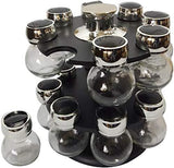 Glass Spice Jar Set - 16 Piece