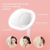 Q.Led Mirror with Wireless Charging and Bluetooth Speaker
