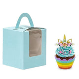 Single Cupcake Boxes with Window,  for Wedding Decoration, Party Favor
