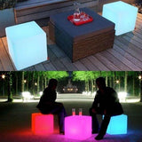 Rechargeable LED Waterproof Cube Light With Remote Control, 40 x 40 x 40 cm