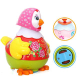 Hola - Baby Toys Dancing Hen With Two Chick - Pink