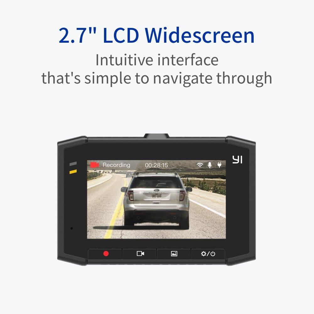 YI  Ultra Dash Cam with 2.7" LCD Screen, 140° Wide Angle Lens