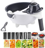 9 in 1 Multifunction Vegetable Cutter with Drain Basket - SnapZapp