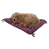 Faux Fur Sleeping Dog Decor - Brown - Daweigao - SnapZapp