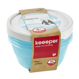 keeeper Freeze food box Mia Polar 1,75L round 4 pieces