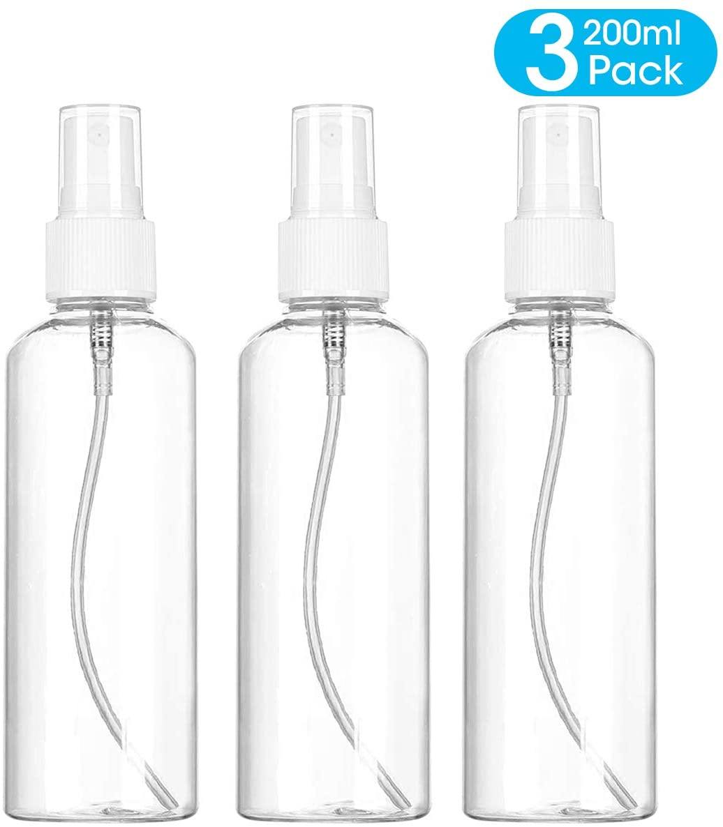 Empty PET Fine mist Spray Bottle Kits Set of 3 - SnapZapp
