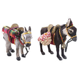 Faux Fur Donkeys Set Of 4 - Multi Color - Daweigao - SnapZapp