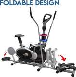 5-in-1 Orbitrac Exercise Bike EM-1133 with Free Two wheel Abdominal Trainer