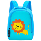 Cute Blue Lion School Bag Kindergarten Backpack - SquareDubai