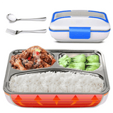 Electronic Insulated Lunch Box Stainless Steel / Car Electric Heating
